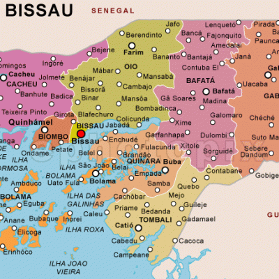 Guinea Bissau Political Map